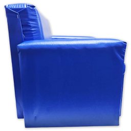 Poltrona Infantil Sofazinho Reforçada Decoração Modelos Azul Liso - 5