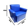 Poltrona Infantil Sofazinho Reforçada Decoração Modelos Azul Liso - 7