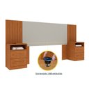 Ver imagem 6 de Cabeceira Box Casal Ripado com Carregador USB Yescasa