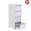 Ver imagem 3 de Gaveteiro Arquivo em Aço 4 Gavetas OF04SLTCM Cinza/Lilas