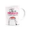 Caneca Flork Mães - Amor e Paciência - Branca - 2