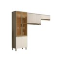Ver imagem 1 de Cozinha Compacta Connect 3 Peças (2 Armários + 1 Cristaleira) CPT13 Duna/Cristal - Henn
