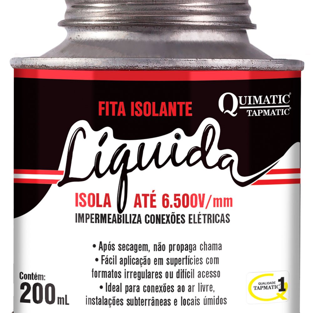 Fita Isolante Líquida Quimatic Branca 200 Ml Tapmatic - 3