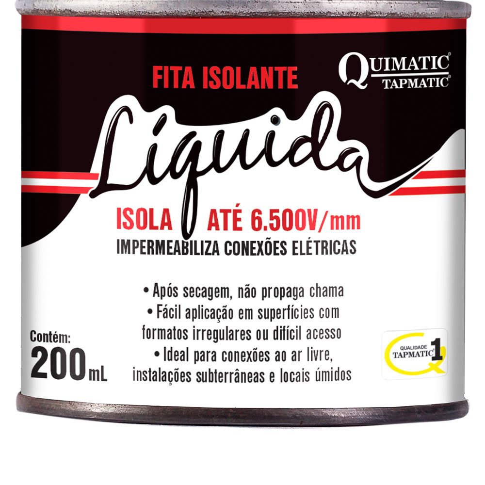 Fita Isolante Líquida Quimatic Branca 200 Ml Tapmatic - 4