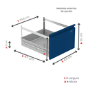 Ver imagem 7 de Gaveteiro Arquivo de Aço 4 Gavetas OF04SLTCM