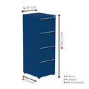 Ver imagem 5 de Gaveteiro Arquivo de Aço 4 Gavetas OF04SLTCM