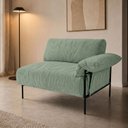 Ver imagem 1 de Sofá Modular Industrial com Braço Direito Basileia 120cm Yescasa Veludo Tx Verde Pistache