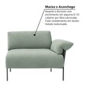 Ver imagem 7 de Sofá Modular Industrial com Braço Direito Basileia 120cm Yescasa Veludo Tx Verde Pistache