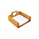 Ver imagem 1 de Porta Guardanapos Pinus Coração 19 X 19 X 9,3 Casa Del Grande