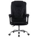 Ver imagem 4 de Cadeira de Escritório Presidente Base Cromada com Rodinha Fortt Nantes Preta - Cpf01-p