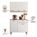 Ver imagem 6 de Conjunto de Cozinha Balcão e Aéreo 90cm Ester Poliman Móveis