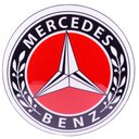 Ver imagem 1 de Luminoso de Parede Mercedes Vermelho Marcas de Carro Retrô Vintage P/ Bar, Garagem, Oficina Mecânica