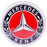 Luminoso de Parede Mercedes Vermelho Marcas de Carro Retrô Vintage P/ Bar, Garagem, Oficina Mecânica - 1
