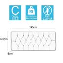 Ver imagem 2 de Cabeceira Box Shop Paris Casal 1,40m Painel Em Couro Sintético Branco