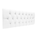 Ver imagem 1 de Cabeceira Box Shop Paris Casal 1,40m Painel Em Couro Sintético Branco
