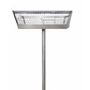 Ver imagem 1 de Lixeira Retangular com Pé Parques Calçada Rua Aço Inox 120cm