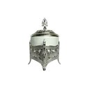Ver imagem 2 de Açucareiro em Porcelana e Metal Prata - 28x38x21cm Prime Home Decor 36961