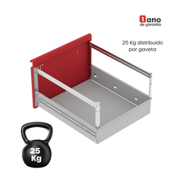 Gaveteiro Arquivo em Aço 4 Gavetas Suporta 45kg Cada  - 18