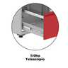 Gaveteiro Arquivo em Aço 4 Gavetas Suporta 45kg Cada  - 14
