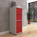 Ver imagem 1 de Gaveteiro Arquivo em Aço 4 Gavetas Suporta 45kg Cada