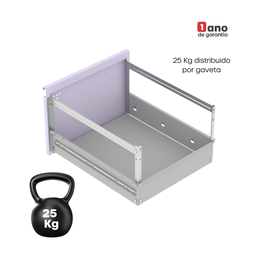 Gaveteiro Arquivo em Aço 4 Gavetas Suporta 45kg Cada  - 15