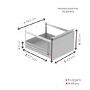 Ver imagem 5 de Gaveteiro Arquivo de Aço 4 Gavetas OF04RPTCM