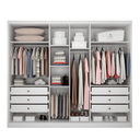 Ver imagem 4 de Guarda Roupa 6 Portas 6 Gavetas com Espelho Robust Branco