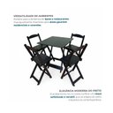 Ver imagem 7 de Kit 10 Conjuntos 70x70 10 Mesas e 40 Cadeiras Preto