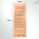 Ver imagem 2 de Folha de Porta Maciça em Eucalipto Acabamento Natural 210CMX100CM Comercial Clean Eco