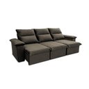 Ver mais imagens de Sofá Retrátil Reclinável Paris 230cm Suede Velut com Molas Ensacadas - King House