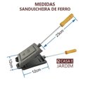 Ver imagem 4 de Sanduicheira Ferro Fundido Antiga Um Pão Casa e Jardim