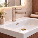 Ver imagem 7 de Torneira Daytona Rose Gold Baixa Aço Inox 304 Luxo Goldenx