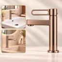 Ver imagem 1 de Torneira Daytona Rose Gold Baixa Aço Inox 304 Luxo Goldenx