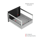 Ver imagem 5 de Gaveteiro Arquivo de Aço 4 Gavetas OF04RPTCM
