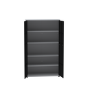 Ver imagem 5 de Armário de Aço 2 Portas 4 Prateleiras com Chave AP403SL Preto