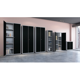 Armário de Aço 2 Portas 4 Prateleiras com Chave AP403SL - 6