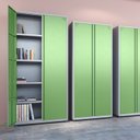 Ver imagem 3 de Armário de Aço 2 Portas 3 Prateleiras com Chave AP408SL