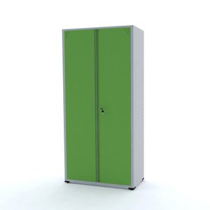 Armário de Aço 2 Portas 3 Prateleiras com Chave AP408SL