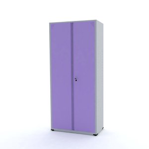 Armário de Aço 2 Portas 3 Prateleiras com Chave AP408SL