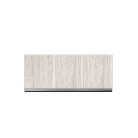 Armário Aéreo P/ Cozinha Andreia 120cm C/ 3 Portas Castanho/avelã - Ajl Móveis