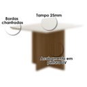 Ver imagem 3 de Mesa de Jantar Retangular de Vidro 4 Lugares 120cm sem Cadeiras Helô Poliman Móveis
