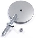 Ver imagem 2 de Canopla Lustre Pendente Cilíndrica Vivare Md-1004 11x1,2cm Prata