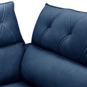 Ver imagem 5 de Sofá 3 Lugares Retrátil Reclinável Chaise Direito 258cm Bergen F04 Veludo Azul - Lyam Decor