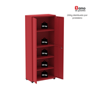 Ver imagem 7 de Armário de Aço 2 Portas 4 Prateleiras com Chave AP409SL