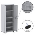 Ver mais imagens de Armário para Escritório 2 Portas com Chave Aço 4 Prateleiras