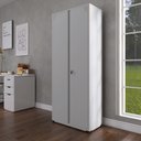 Ver imagem 2 de Armário para Escritório 2 Portas com Chave Aço 4 Prateleiras