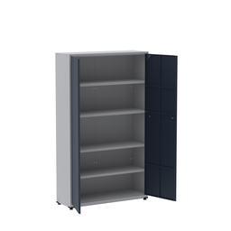 Armário 2 Portas com Chave 4 Prateleiras AP403SL Aço  - 4