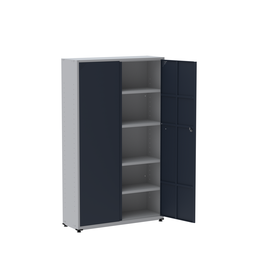 Armário 2 Portas com Chave 4 Prateleiras AP403SL Aço  - 3