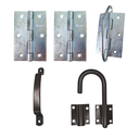 Ver imagem 4 de Kit Ferragens p/ Porta Camarão Completo 80 cm Bronze - Alfer