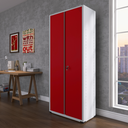 Ver imagem 2 de Armário de Aço 2 Portas 4 Prateleiras com Chave AP409SL